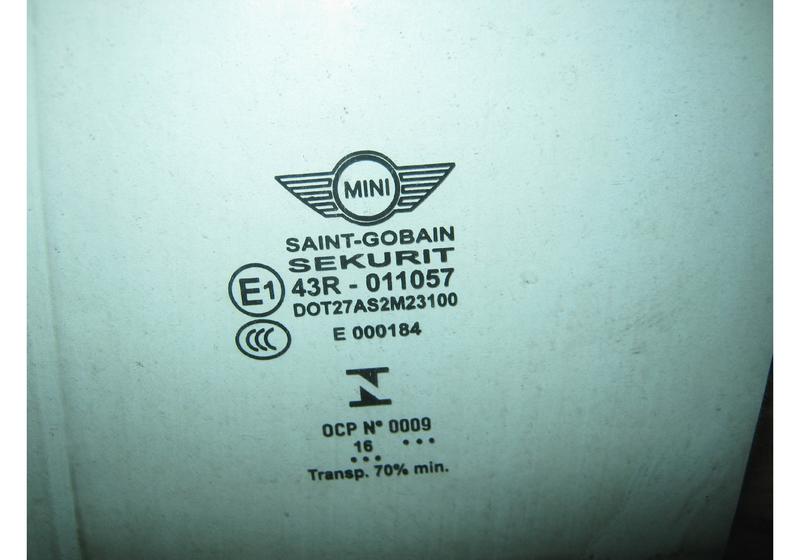 Стекло задней левой двери Mini Clubman Cooper F54